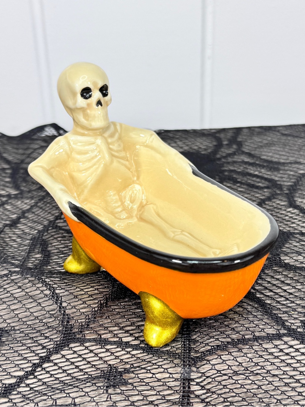 NEW Target Bullseye Playground Skeleton Bathtub Novelty Soap Holder